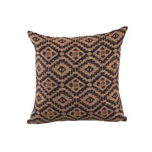 PTMD Clarke Brown double printed fabric cushion square