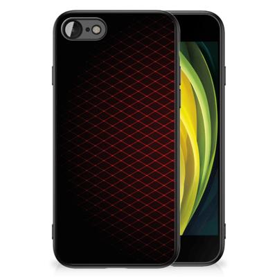 iPhone SE 2022 | SE 2020 | 7/8 Back Case Geruit Rood