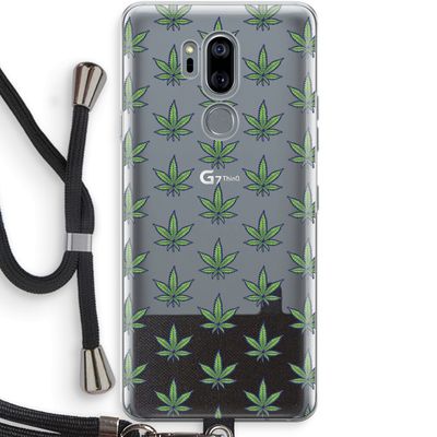 Weed: LG G7 Thinq Transparant Hoesje met koord