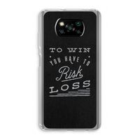 Risk loss: Xiaomi Poco X3 Pro Transparant Hoesje