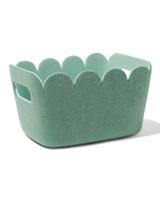 HEMA Mand 20x12cm vilt donkergroen