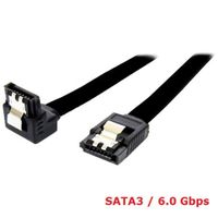 SATA 3 Kabel, met 90° connector+SATA 3 Kable rechte connector met, 6Gbps 45cm, 2pcs - thumbnail