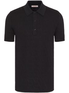 Valentino Garavani polo à logo en jacquard - Noir