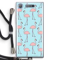 Anything Flamingoes: Sony Xperia XZ1 Transparant Hoesje met koord