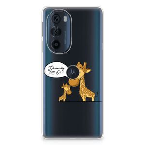 Motorola Edge 30 Pro Telefoonhoesje met Naam Giraffe