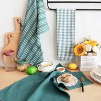 3-Delige Set Katoenen Keukenhanddoeken - 100% Katoen | 45x60 cm | Grijs | Absorberend & Duurzaam 3-Delige Set Katoenen Keukenhanddoeken - 100% Katoen | 45x60 cm | Grijs | Absorberend & Duurzaam