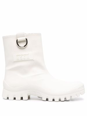 MSGM bottines à bout rond - Blanc