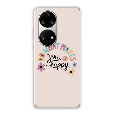Happy days: Huawei P50 Pro Transparant Hoesje