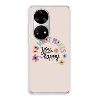 Happy days: Huawei P50 Pro Transparant Hoesje