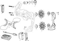Sram achterderailleur "force xplr etap axs" rear derail. force xplr etap axs 12sp