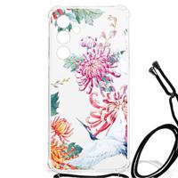Samsung Galaxy A55 Case Anti-shock Bird Flowers