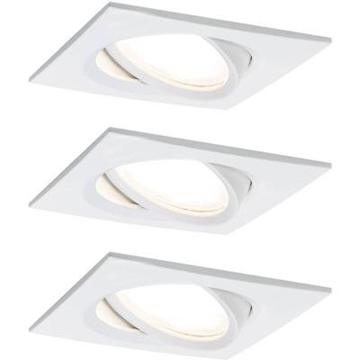 Paulmann 93678 LED-inbouwlamp Set van 3 stuks 18 W Wit (mat)