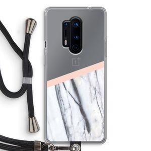 A touch of peach: OnePlus 8 Pro Transparant Hoesje met koord