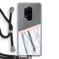 A touch of peach: OnePlus 8 Pro Transparant Hoesje met koord