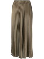 Brunello Cucinelli jupe mi-longue à design plissé - Vert