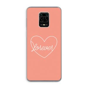 Forever heart: Xiaomi Redmi Note 9 Pro Transparant Hoesje