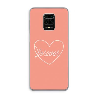 Forever heart: Xiaomi Redmi Note 9 Pro Transparant Hoesje