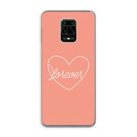 Forever heart: Xiaomi Redmi Note 9 Pro Transparant Hoesje