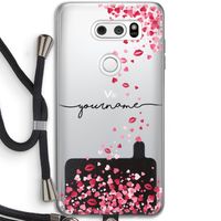 Hartjes en kusjes: LG V30 Transparant Hoesje met koord