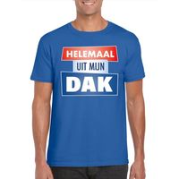 Blauw Helemaal uit mijn dak t-shirt heren - thumbnail