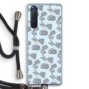 Poezen: Sony Xperia 5 II Transparant Hoesje met koord