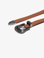 ONLY riem met dubbele gesp Vera cognac - thumbnail