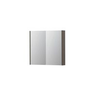 INK SPK2 Spiegelkast - 80x14x74cm - 2 deuren - dubbelzijdige Spiegel - schakelaar en stopcontact - MDF lak taupe mat 1105204 INK SPK2 Spiegelkast - 80x14x74cm - 2 deuren - dubbelzijdige Spiegel - schakelaar en stopcontact - MDF lak taupe mat 1105204