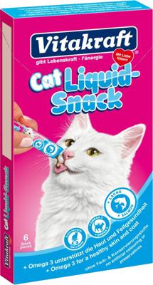 Cat-Liquid snack zalm & omega 6 stuks - Vitakraft