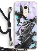 Pastel zwart: Xiaomi Redmi 5 Transparant Hoesje met koord
