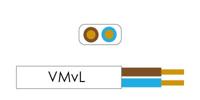 Enzo Kabel ovaal plat 2x0,75 qmm kleur wit - 1227000 Enzo Kabel ovaal plat 2x0,75 qmm kleur wit - 1227000