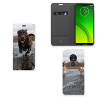 Motorola Moto G7 Power Hoesje maken Honden Labrador - thumbnail