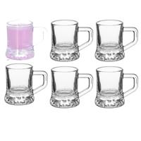 Alessandro Shotglaasjes Jarrita Praga - 6 stuks - met oor - glas - 3 x 5 x 4 cm - 30 ml