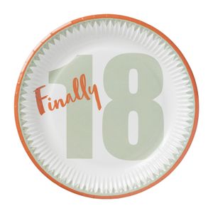 Borden 18 jaar - 8 stuks