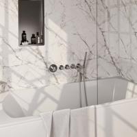 Inbouwthermostaat set Brauer Brushed Edition Met Rozetten Incl Baduitloop Geborsteld RVS (Keuze Handdouche)
