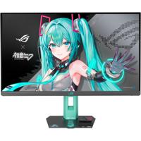 ASUS rog strix xg27acmeg-g hatsune miku edition 27" gaming monitor (zwart/turquoise, 260 hz, hdmi, displayport, usb-c, amd free-sync)