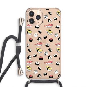 Sushi time: iPhone 11 Pro Transparant Hoesje met koord