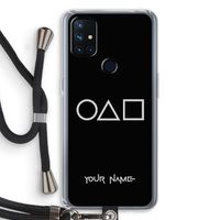 Squid Game: OnePlus Nord N10 5G Transparant Hoesje met koord