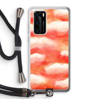Lichte Wolken: Huawei P40 Transparant Hoesje met koord