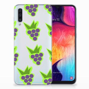 Samsung Galaxy A50 Siliconen Case Druiven