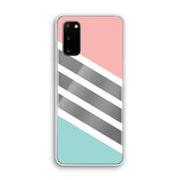 Strepen pastel: Samsung Galaxy S20 Transparant Hoesje
