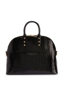 Giuseppe Zanotti sac porté épaule à effet peau de crocodile - Noir