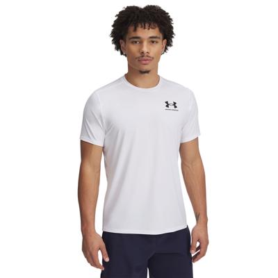 Under Armour HeatGear Fitted Ondershirt Wit Zwart