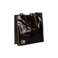 Shopper boodschappen opberg tas - zwart - 38 x 38 cm - Glimmende boodschappentassen Shopper boodschappen opberg tas - zwart - 38 x 38 cm - Glimmende boodschappentassen