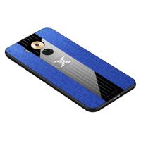 Voor Huawei mate 8 XINLI stiksels doek Textue schokbestendig TPU beschermhoes (blauw)