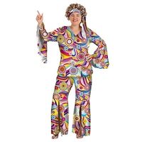 Jaren '60 Hippie Jaren '70 Schijf Blouse / overhemd Outfits Hoofdband Bell Bottom broek Abba-kostuum Hippie Schijf Dames Grote maten Halloween Carnaval Halloween Feest / Uitgaan Top Lightinthebox
