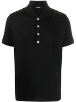 Balmain polo à logo poitrine - Noir - thumbnail