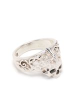 Emanuele Bicocchi bague Arabesque Skull - Argent - thumbnail