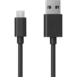 RealPower USB-kabel USB 2.0 USB-A stekker, USB-micro-B stekker 0.60 m Zwart 255651