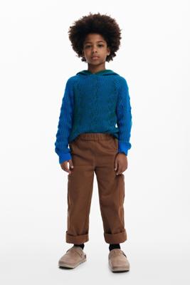 Utility broek met zakken - BROWN - 11/12