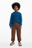 Utility broek met zakken - BROWN - 3/4